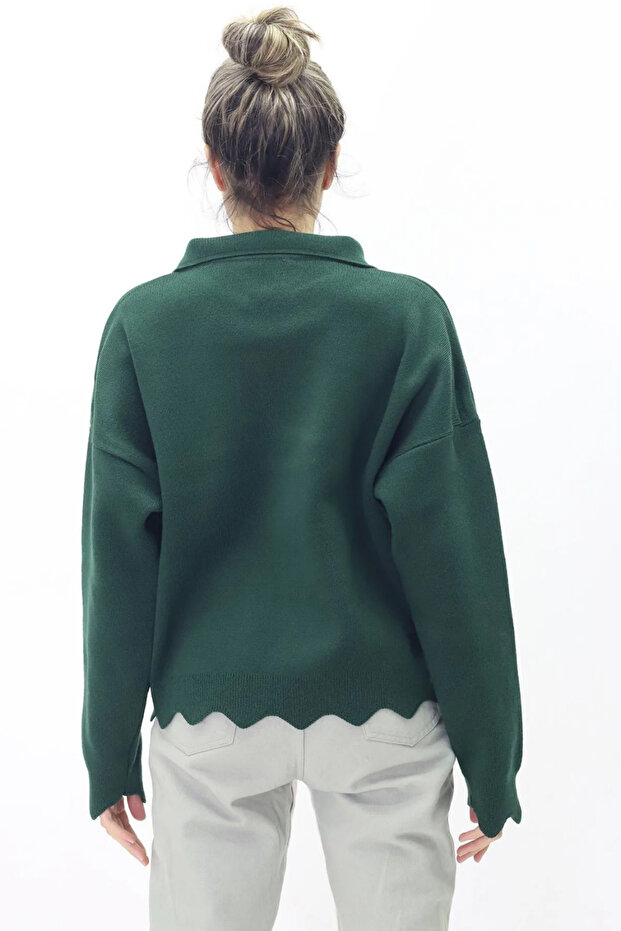 Košulja kragna Pleteni džemper - 2