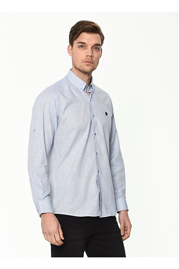 G634 GÖMLEK-MAVİ - 4