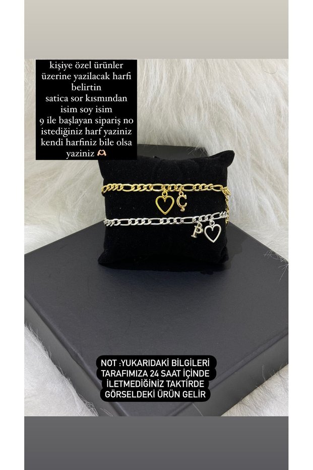 Lover Couple Bracelet - Steel 2 Pieces Lettered Friend Bracelet