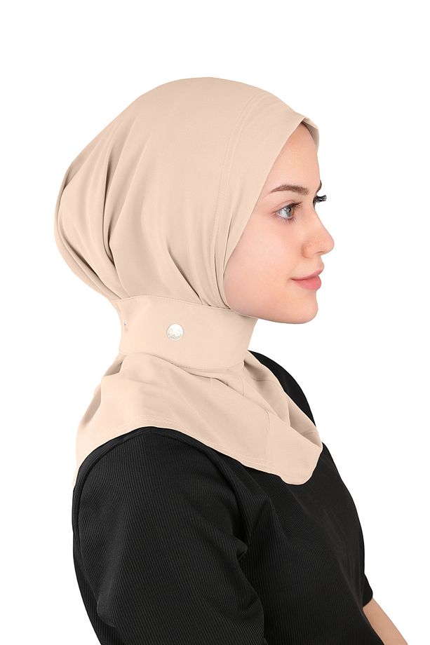 Krep Fular Şal - St 235 Açık Vizon - 1