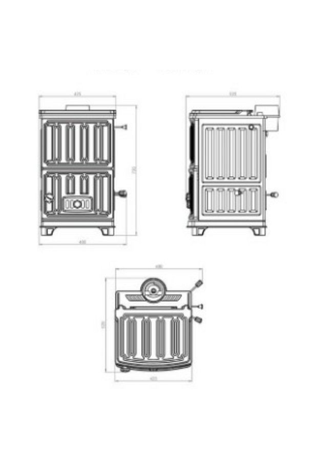 802-BEKAŞ MİDİ TURBO TEK KAPAK ATEŞ TUĞLALI SOBA - 2