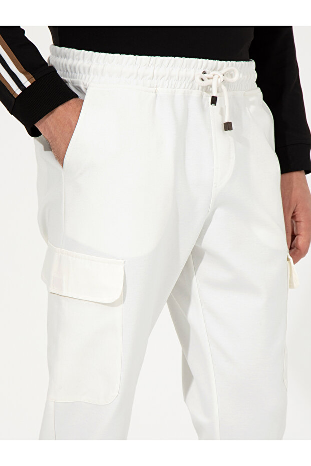 Ekru Jogger Fit Eşofman Altı 50257194-VR019 - 5