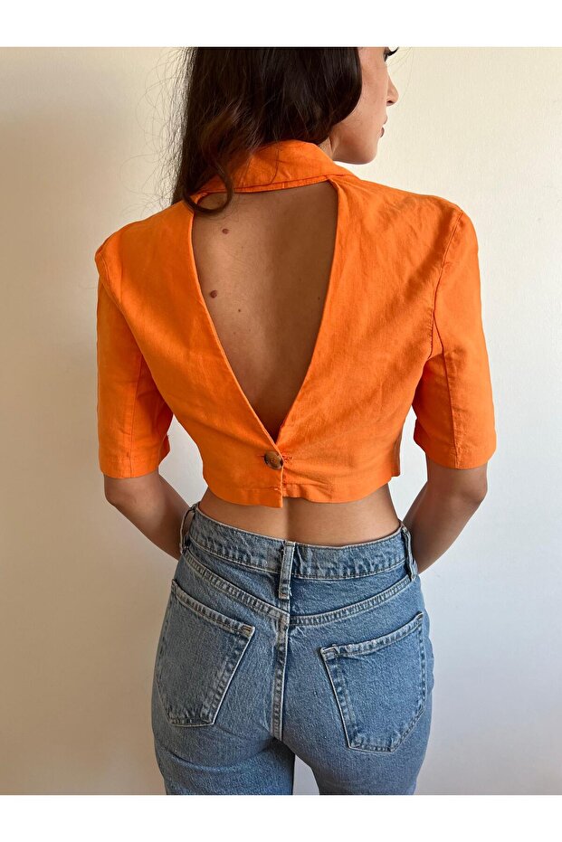 Sırt Dekolteli Gömlek - 2