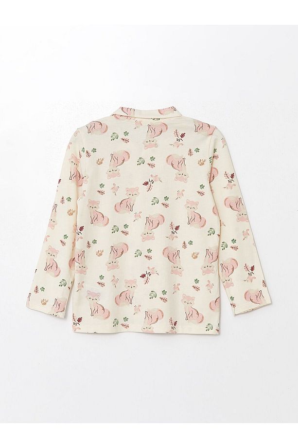 Lcw Gömlek Yaka Uzun Kollu Kız Bebek Pijama Takımı - 3