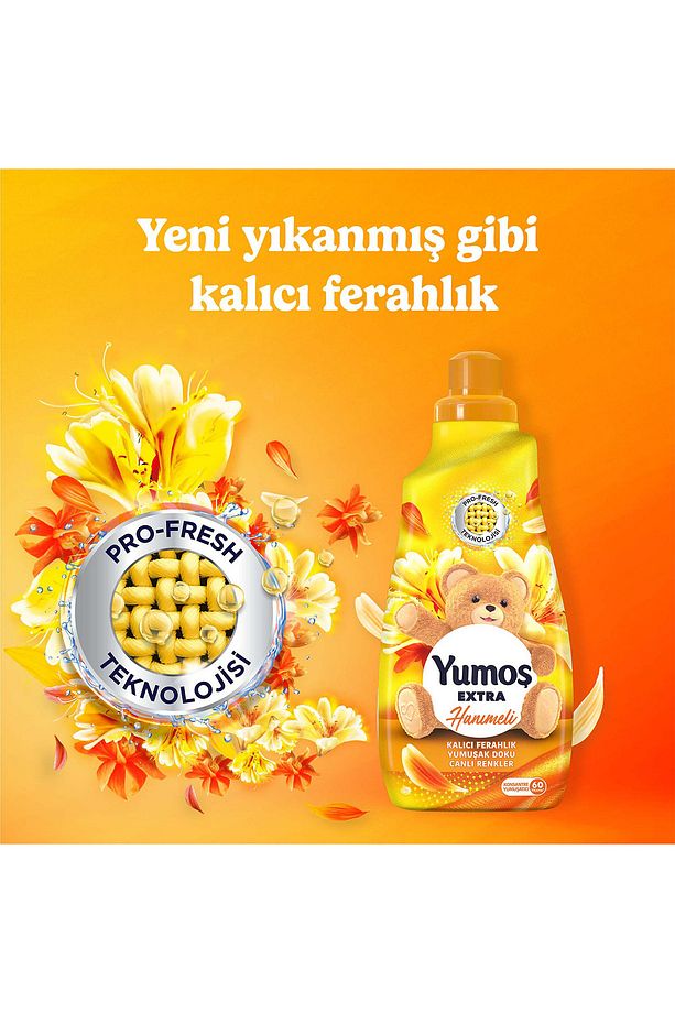 Extra Konsantre Çamaşır Yumuşatıcısı Hanımeli 1440 ml 60 Yıkama 2 Adet - 5