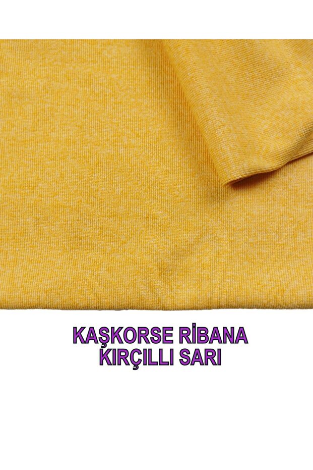 Melted Yellow Thin Rib Width: 80 cm - 5