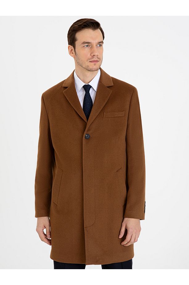 Camel Regular Fit Kaşe Kaban 50230051-VR015 - 1