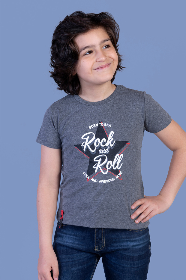 Boy's Star Patterned T-Shirt