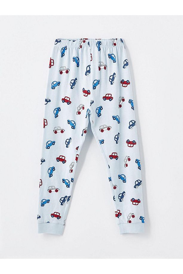 LCW Bisiklet Yaka Baskılı Erkek Bebek Pijama Takımı 2'li - 5