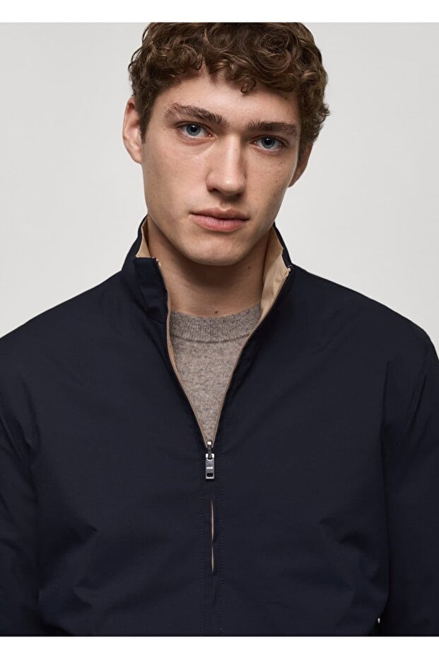 Double Sided Water Repellent Quilted Jacket - 7