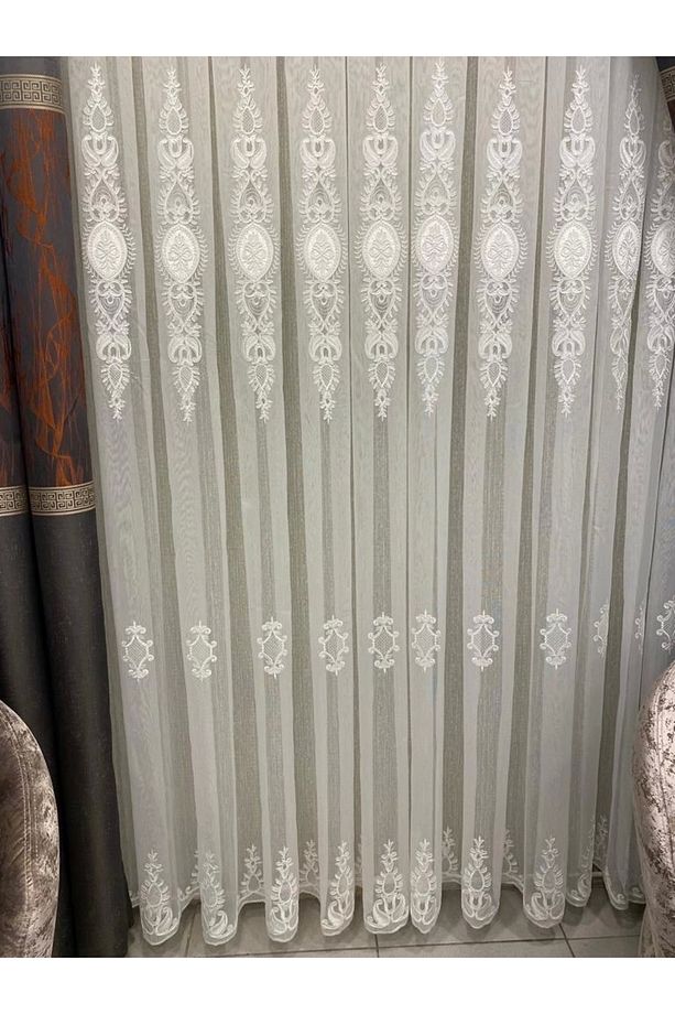 Nivemeshome Hayal Nakışlı 1/3 Sık Pile Tül Perde Apm - 4