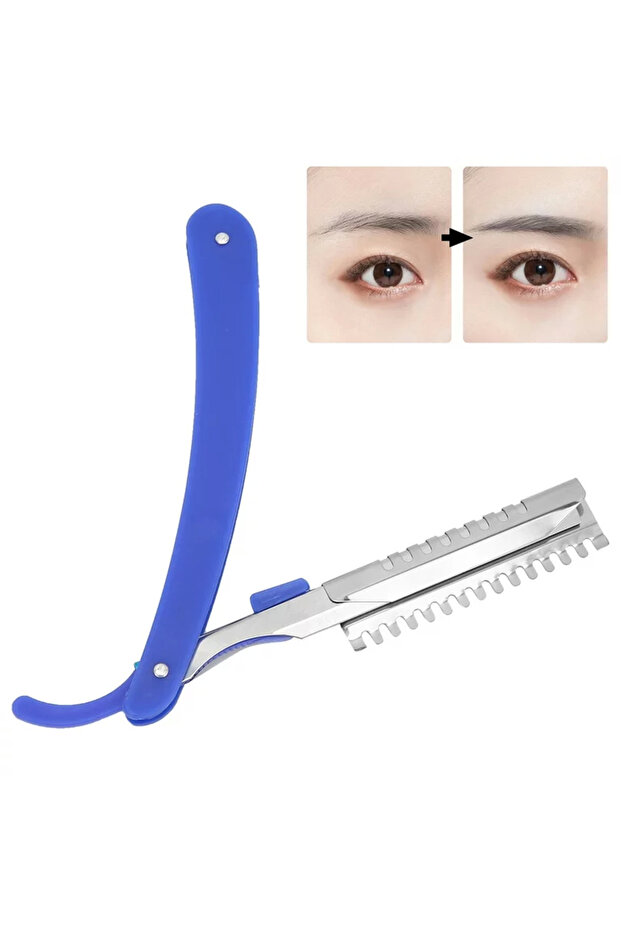 Daily Elegant Folding Eyebrow Trimmer Stainless Steel Eyebrow Organizer