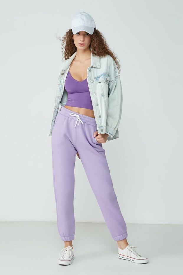 Basic Jogger Sweatpants 902 Lilac - 3