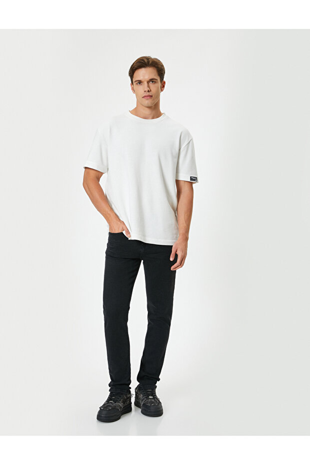 Standard Waist Cotton Slim Fit Jeans - Brad Jean