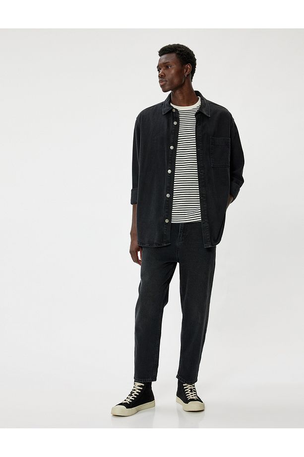 Loose Fit Kot Pantolon - Steve Jean - 1