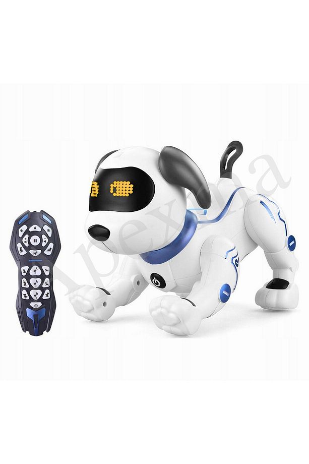 Uzaktan Kumandalı Şarjlı Sesli Komut Kontrol & Programlama Özellikli Müzikli Akrobat Robot Köpek - 1
