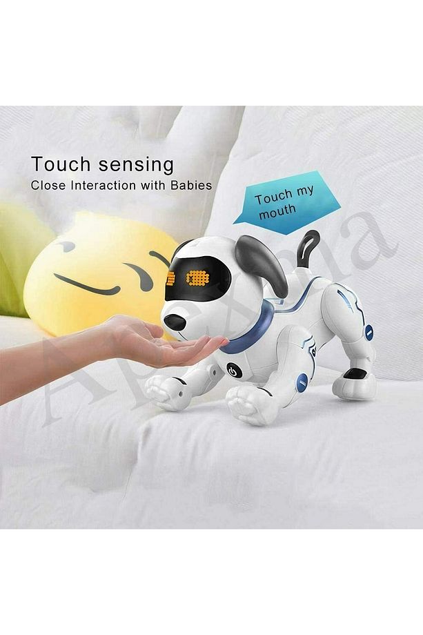 Uzaktan Kumandalı Şarjlı Sesli Komut Kontrol & Programlama Özellikli Müzikli Akrobat Robot Köpek - 8