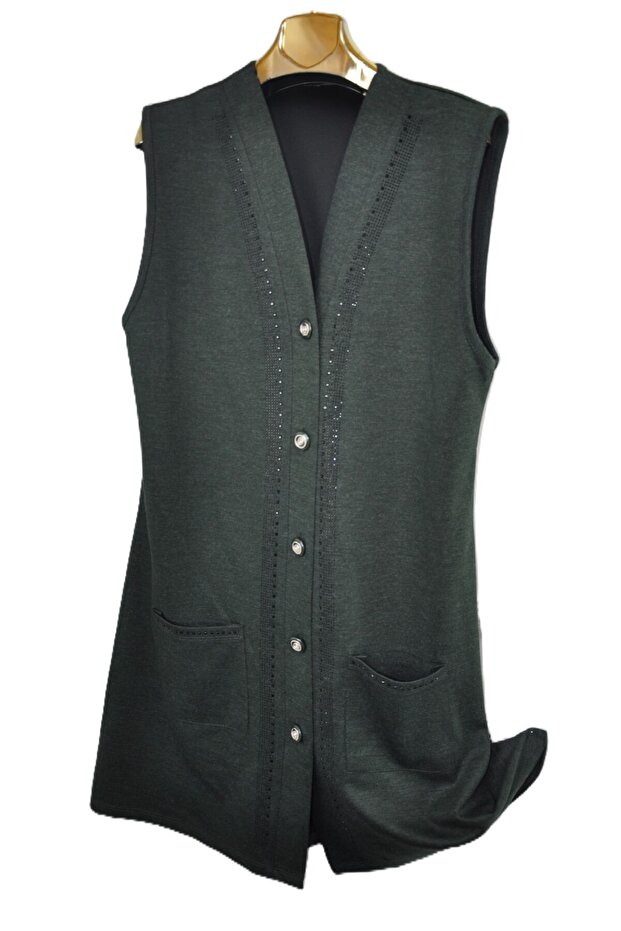 New Season Ecrin 5 Button Long Vest