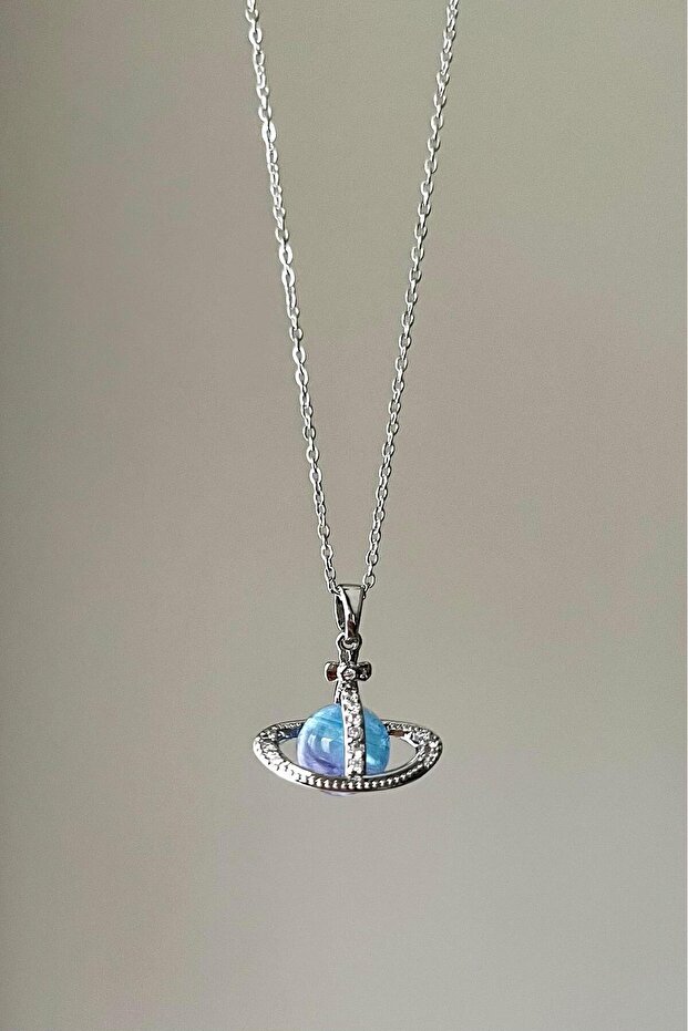 Satürn Kolye Çelik - 1