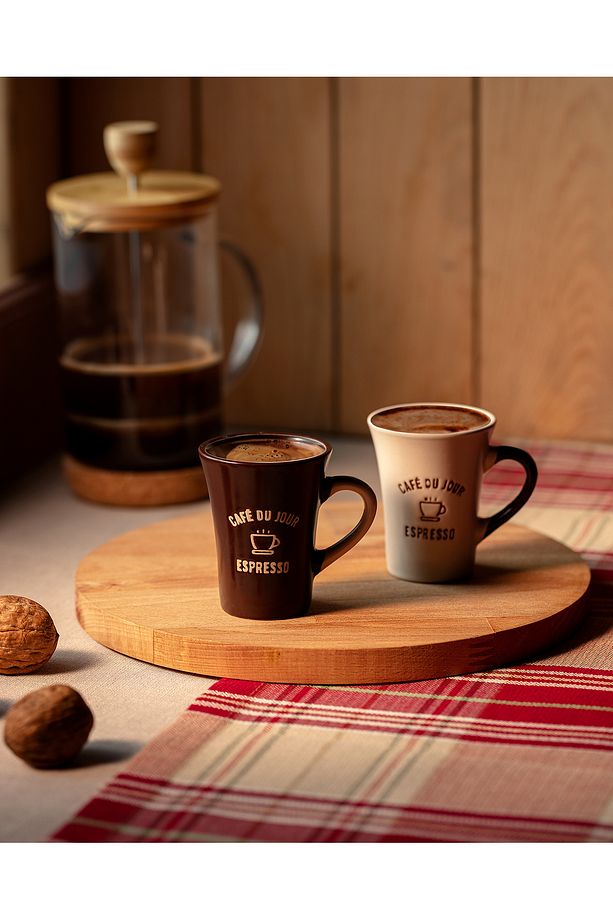 Saveur 2'li Espresso Seti - Renkli - 75 ml - 1