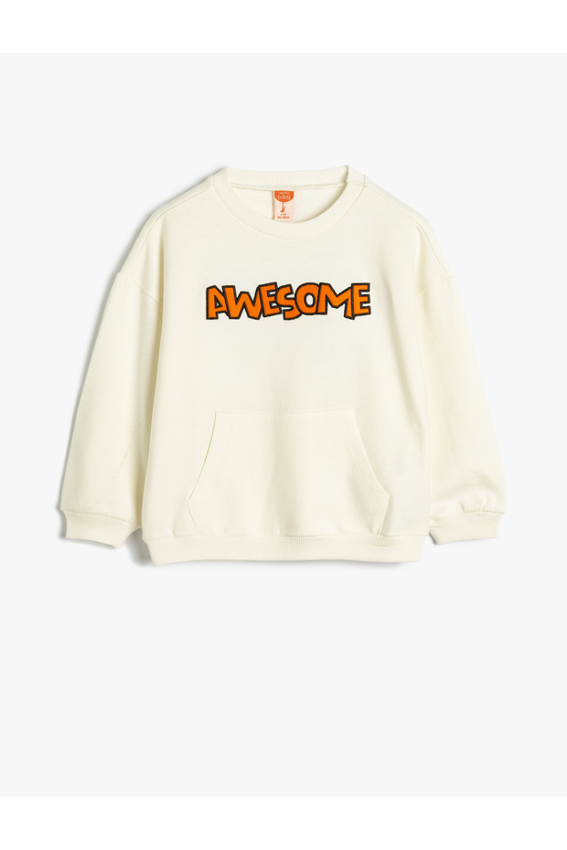 Hooded Sweatshirt Long Sleeve with Kangaroo Pocket Cotton Ribbed