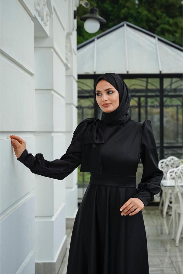 Rochie de seară Mia neagră - 2