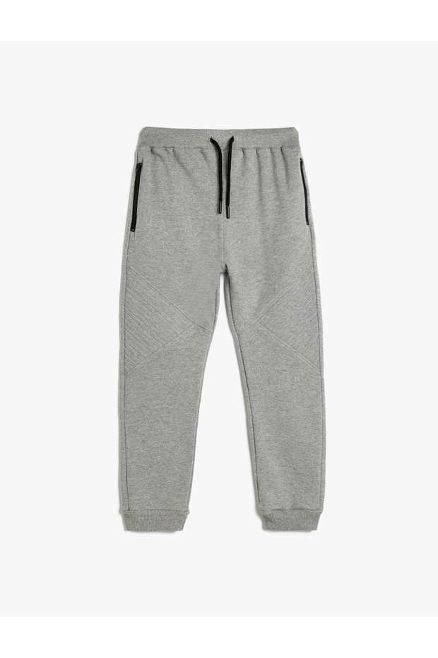 Jogger Sweatpants Basic with Tie Waist and Pocket Detail