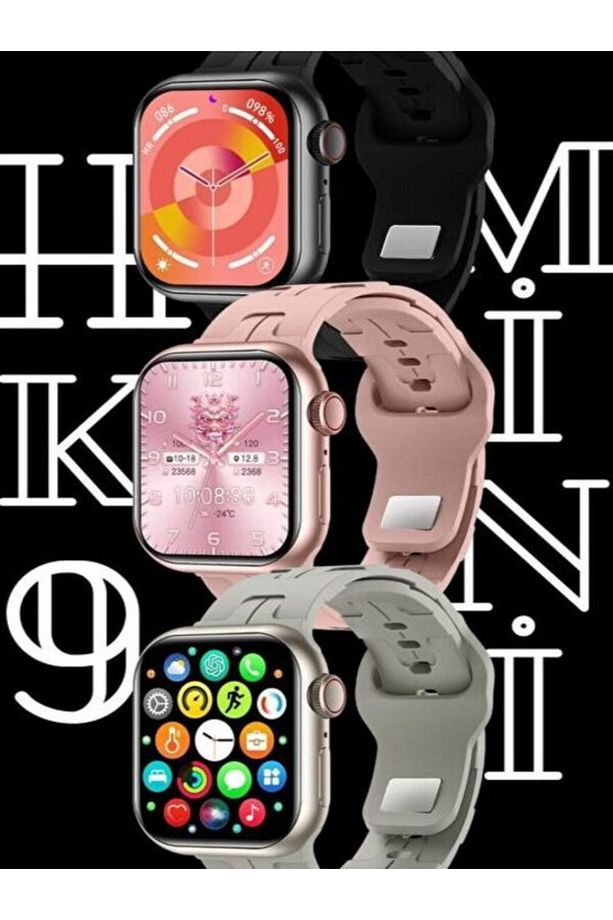 Watch 9 Akıllı Saat HK9 Mini 38-41mm Kadınlar İçin Kol Saati Amoled Ekran Tecno Spark GO Uyumlu - 6