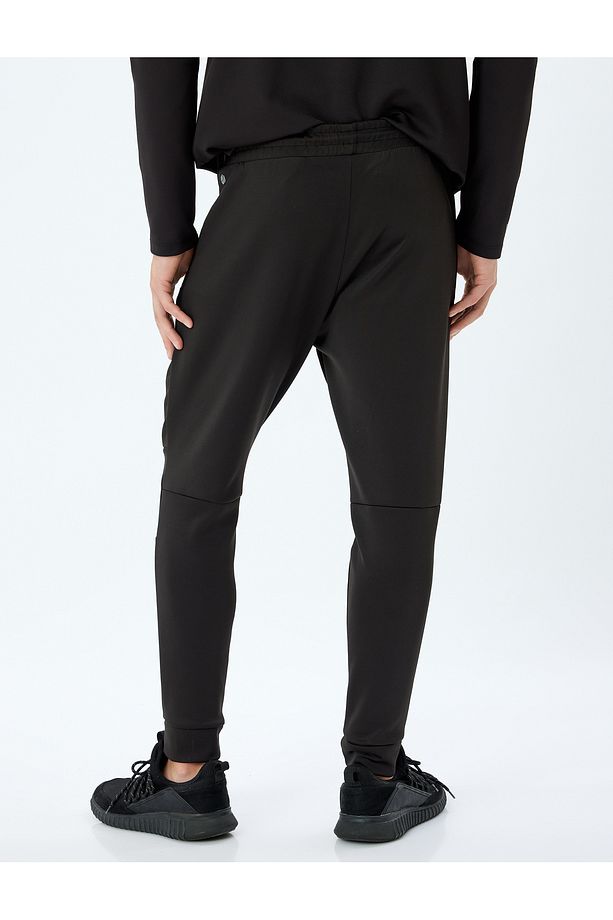 Spor Eşofman Altı Jogger Beli Bağcıklı Cep Detaylı - 4