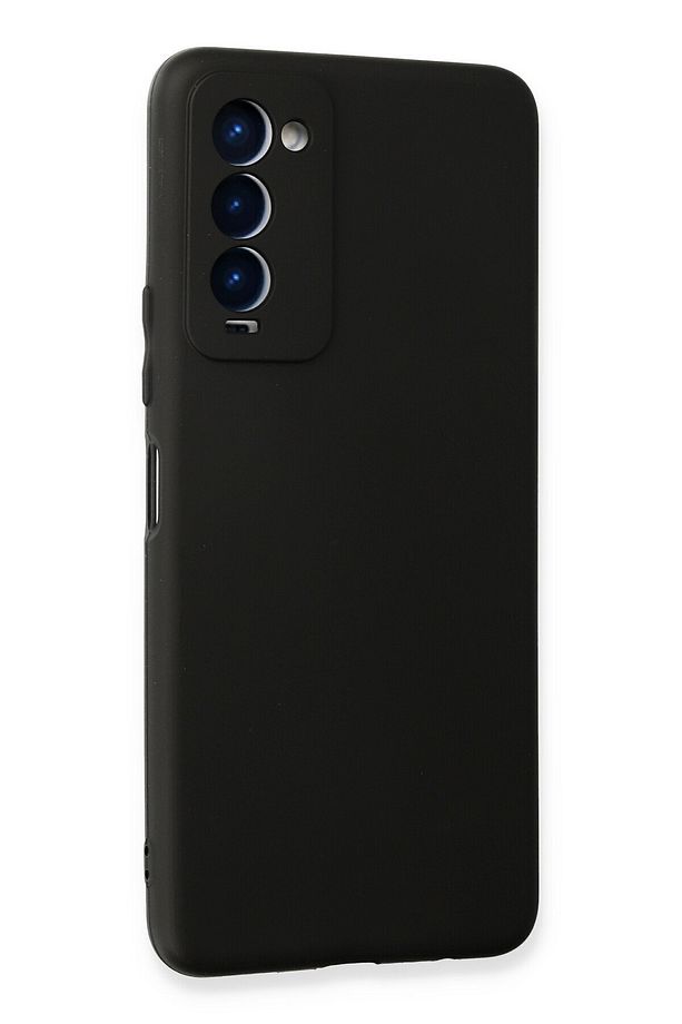 Tecno Camon 18T kılıf | Yumuşak Soft ince first silicone kapak case v5 - SİYAH - 3