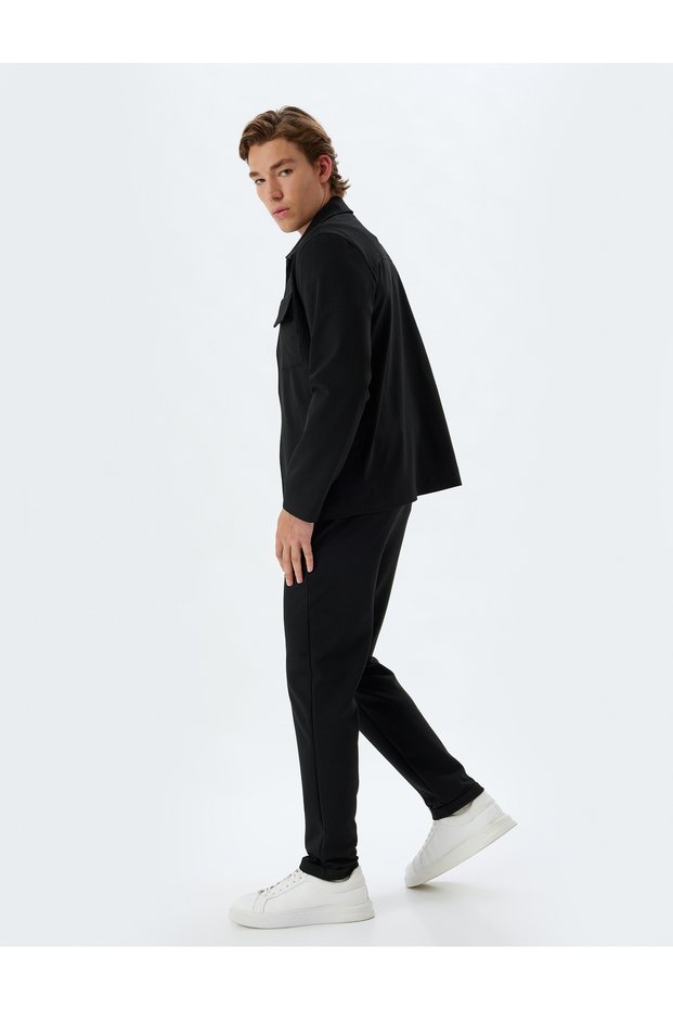 Lace Waist Trousers with Pocket Detail