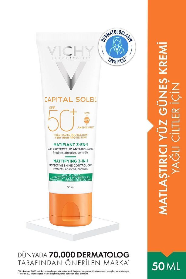 Mattifying Protective Sun Cream for Oily Skin Spf 50 50 ml Passi.3625 - 1
