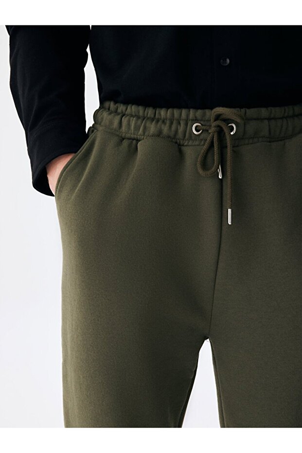 Düz Jogger Yeşil Eşofman - 5