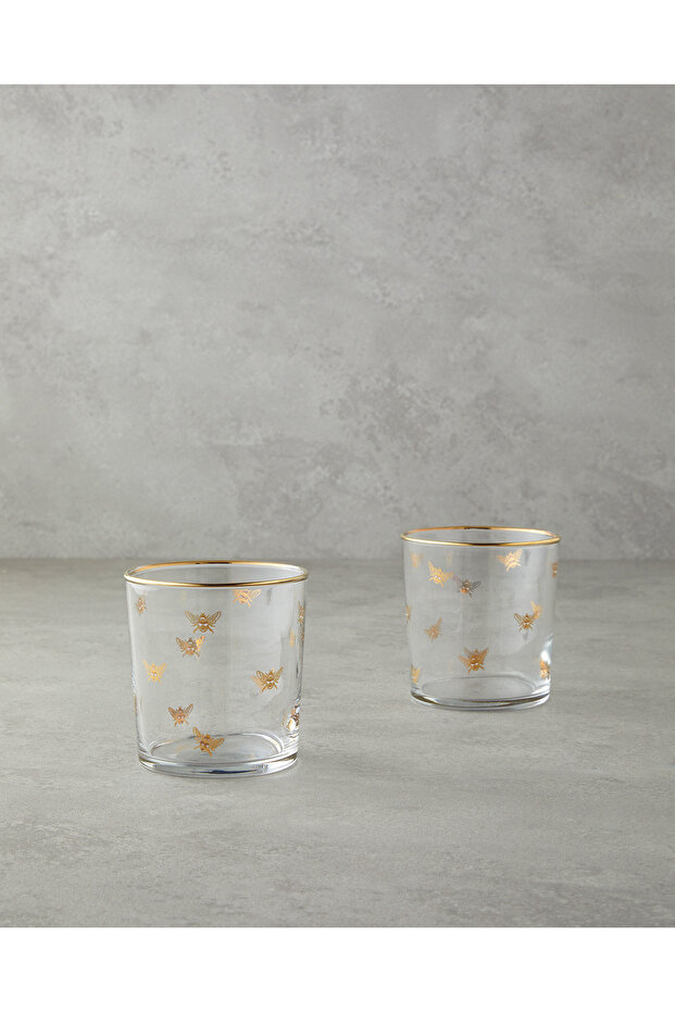 Talisman Bee Glass Set of 2 380 ml Gold