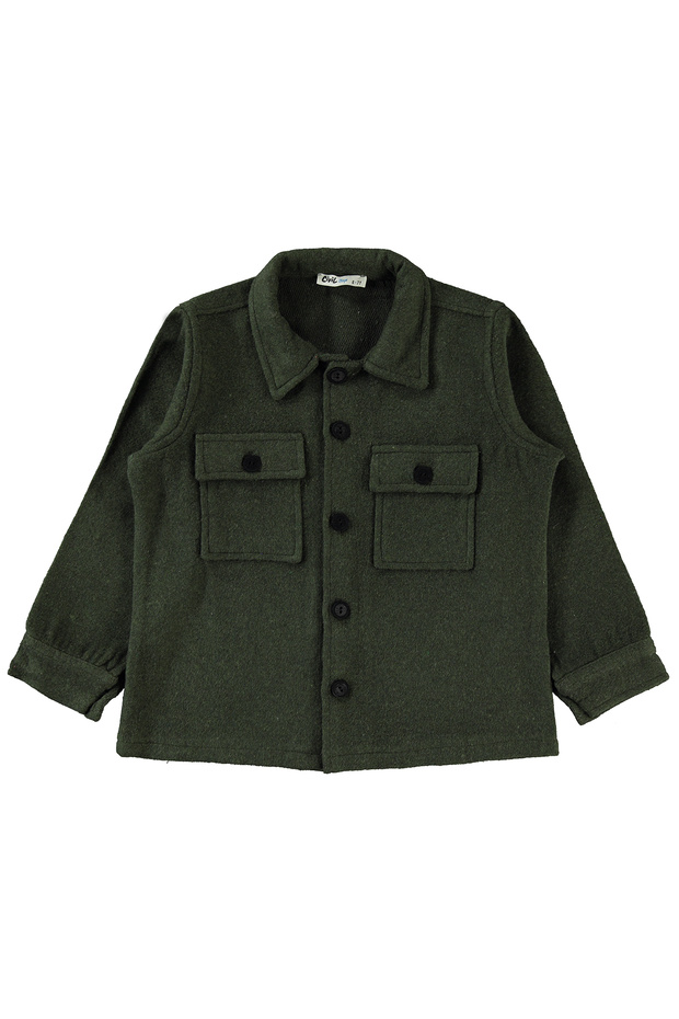 Erkek Çocuk Gömlek 10-13 Yaş Haki - 1