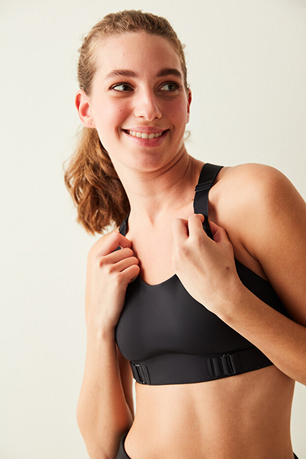 Adjustable Siyah Sütyen - 1