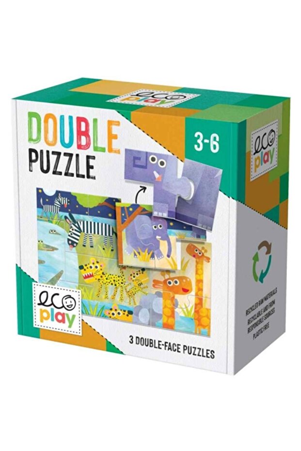 Ecoplay Double Puzzle (3-6 Yaş) - 1