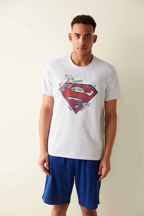 Süperman Tişört Şort Pijama Takımı - 1