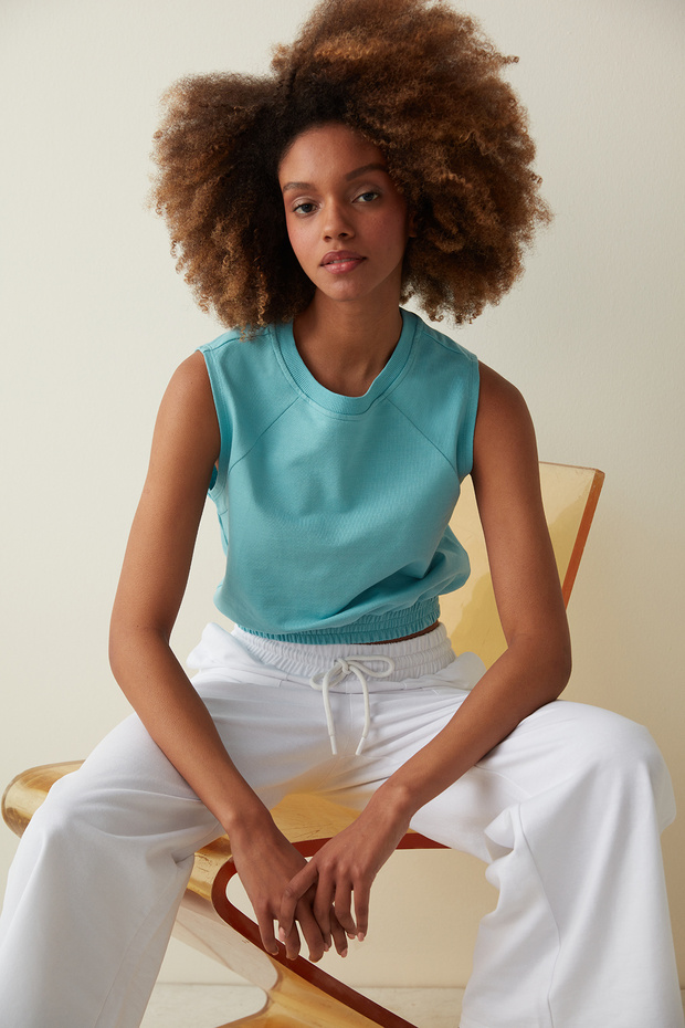 Sleeveless Sweatshirt - 1