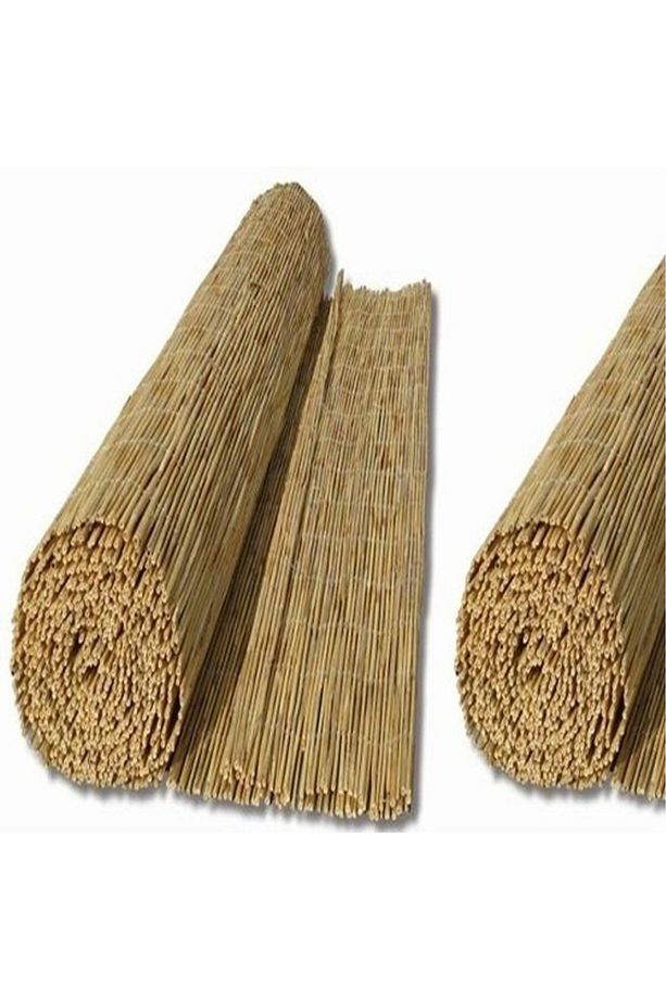 Kamış Çit Bambu Çit Hasır Çit 1,5 X 2,5 Metre Yükseklik 1,5 Metre En 2,5 Metre Misina Kamış Gölgelik - 2