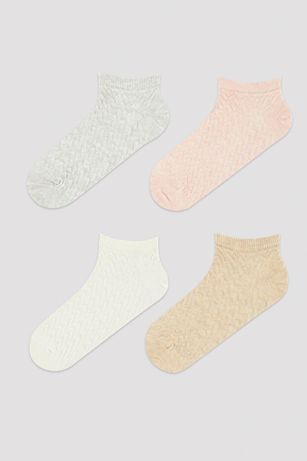 Zigzag 4lü Patik Çorap - 1