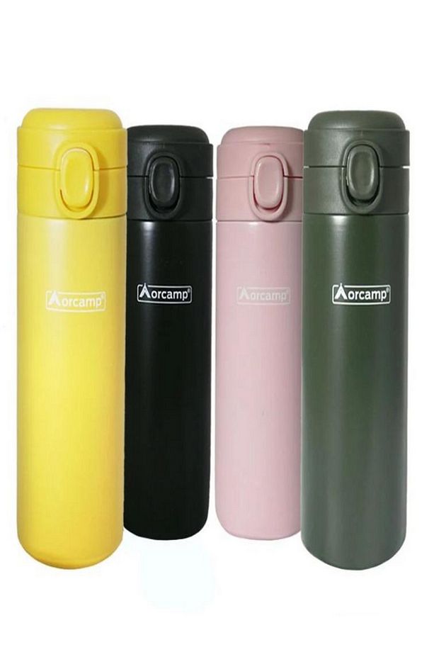 Paslanmaz Çelik Kamp Termos Mug Pembe OUT-5150 - 1