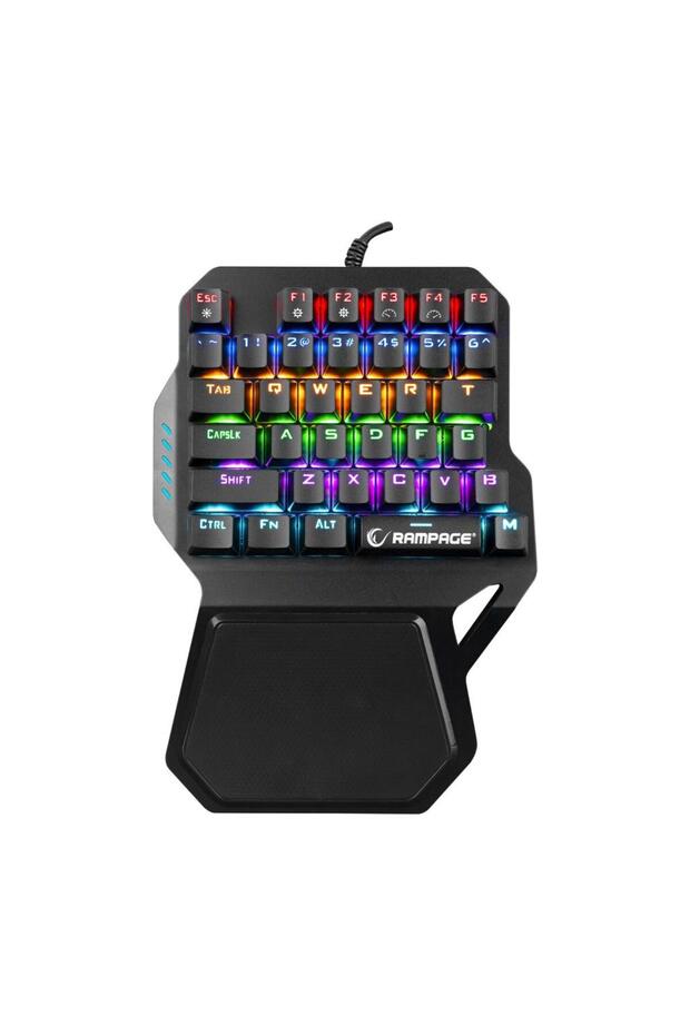 Kb-r77 Rainbow Backlight Red Switch Mekanik Usb 36 Tuşlu Mini Gaming Oyuncu Klavyesi - 1