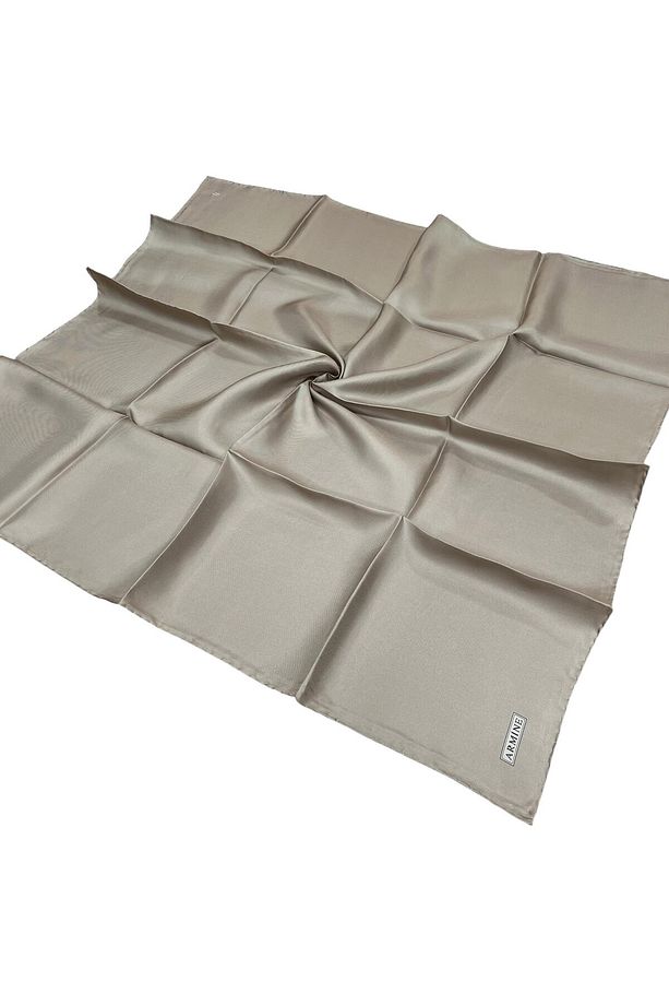 Düz Ipek Eşarp - 515 Bej Twill - 1