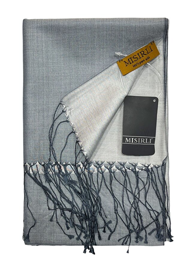 İpek Şal - Gümüş - 1