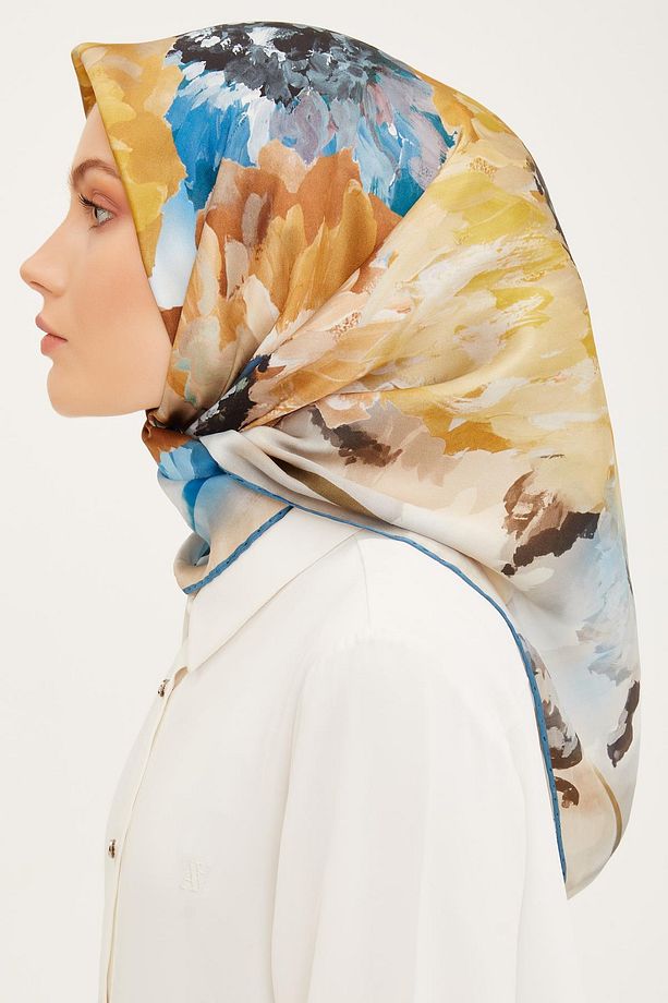 İpek Eşarp 2023 Yaz 8951-04 Twill - 3
