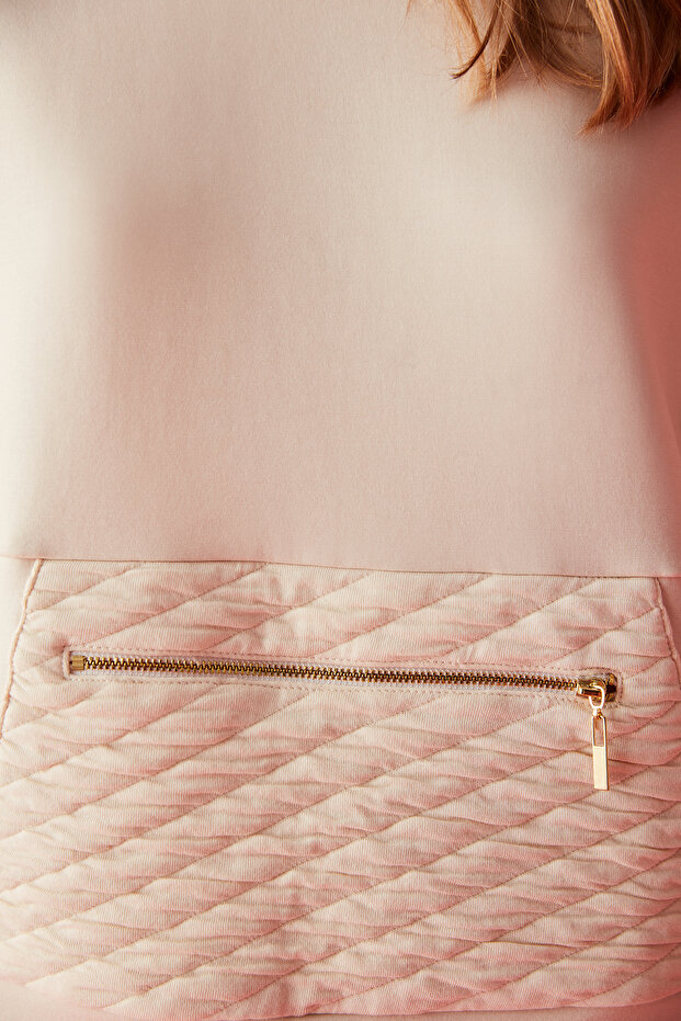 Gri Kapitone Sweatshirt - 3