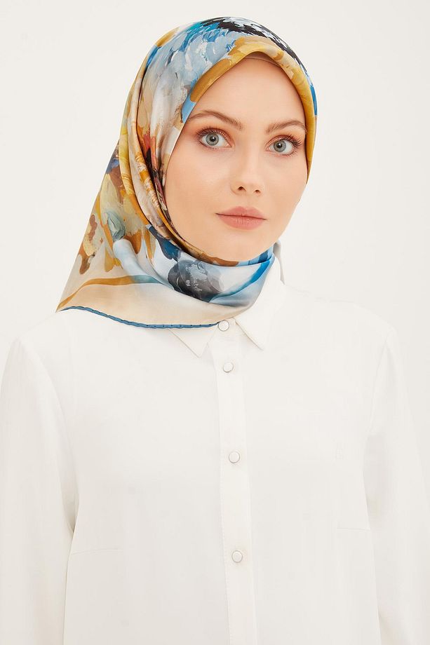 İpek Eşarp 2023 Yaz 8951-04 Twill - 1