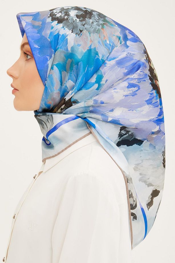 İpek Eşarp 2023 Yaz 8951-38 Twill - 4