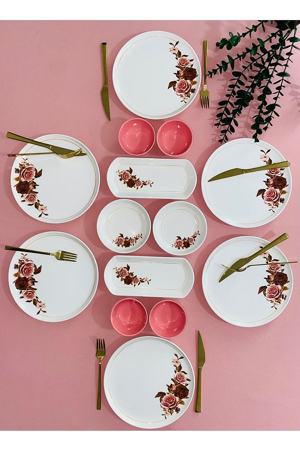 Gülpembe Model 6 Kişilik 14 Parça Kahvaltı Takımı - 2